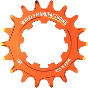 Wheels Manufacturing SOLO-SPEED Cog - 18t Fits SOLO-SPLINE and SOLO-XD kits Orange  | Bikeparts.Com Top Pick