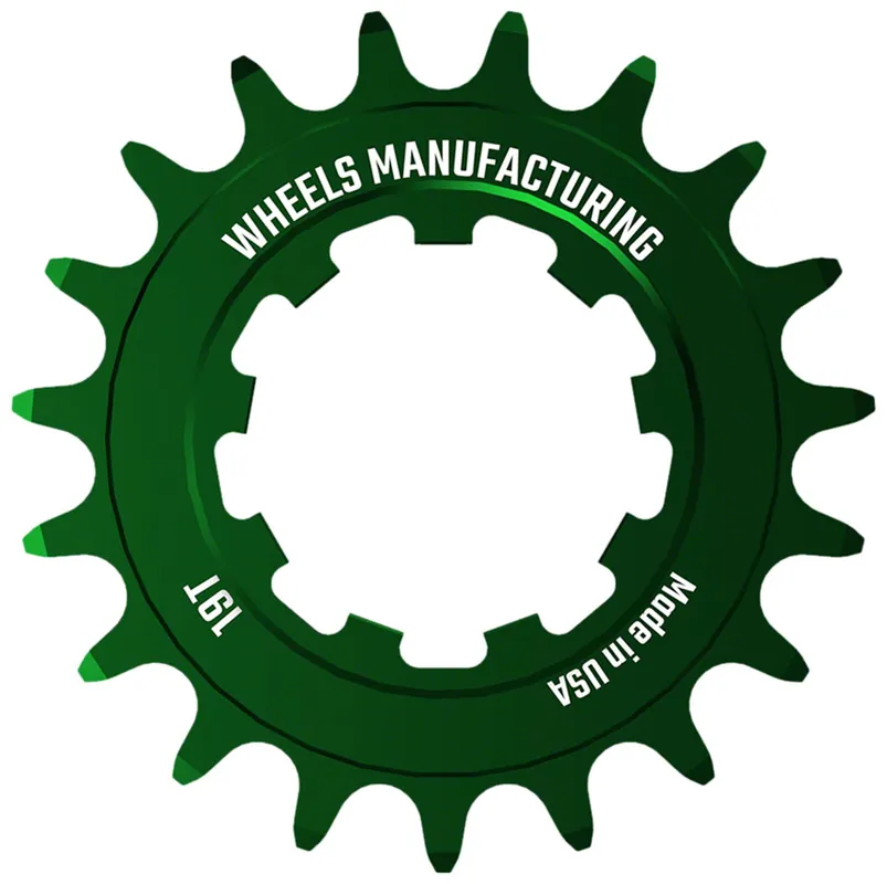 Wholesale Wheels Manufacturing SOLO-SPEED Cog - 19t Fits SOLO-SPLINE and SOLO-XD kits Green  | Bikeparts.Com