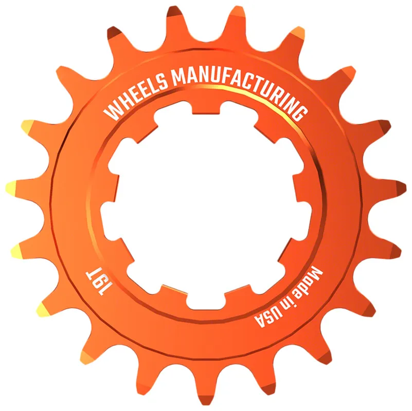 Wheels Manufacturing SOLO-SPEED Cog - 19t Fits SOLO-SPLINE and SOLO-XD kits Orange  | Bikeparts.Com Fresh Stock
