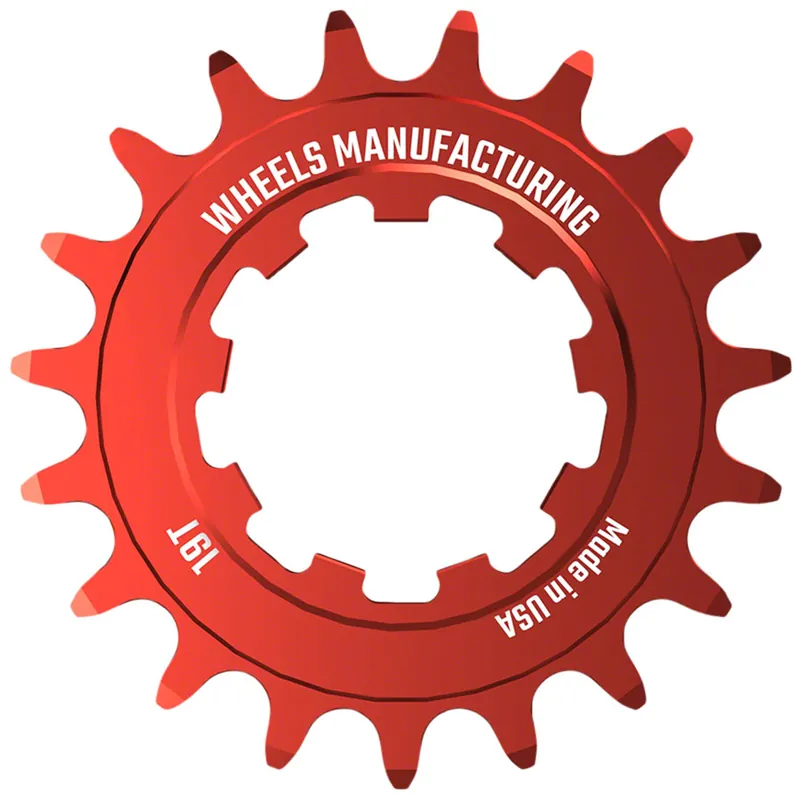 Wheels Manufacturing SOLO-SPEED Cog - 19t Fits SOLO-SPLINE and SOLO-XD kits Red  | Bikeparts.Com Price Cut