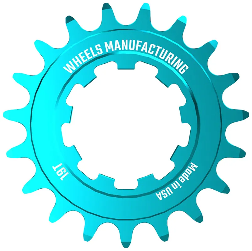 In Demand Wheels Manufacturing SOLO-SPEED Cog - 19t Fits SOLO-SPLINE and SOLO-XD kits Teal  | Bikeparts.Com