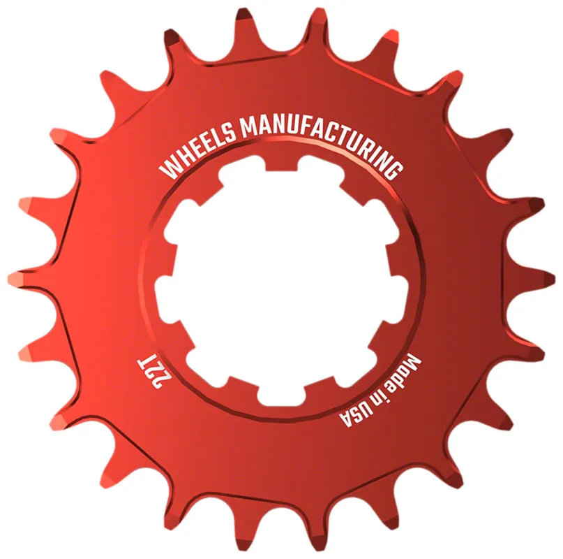 Special Discount Wheels Manufacturing SOLO-SPEED Cog - 22t Fits SOLO-SPLINE and SOLO-XD kits Red | Bikeparts.Com