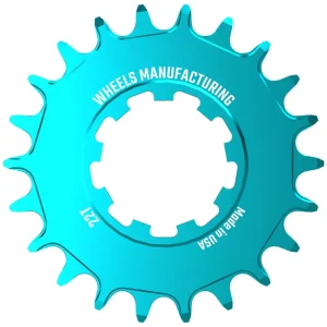 Brand New Wheels Manufacturing SOLO-SPEED Cog - 22t Fits SOLO-SPLINE and SOLO-XD kits Teal  | Bikeparts.Com