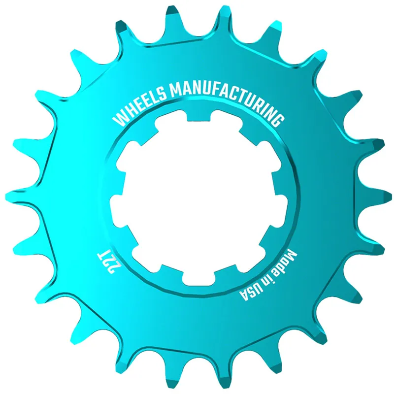 Brand New Wheels Manufacturing SOLO-SPEED Cog - 22t Fits SOLO-SPLINE and SOLO-XD kits Teal | Bikeparts.Com