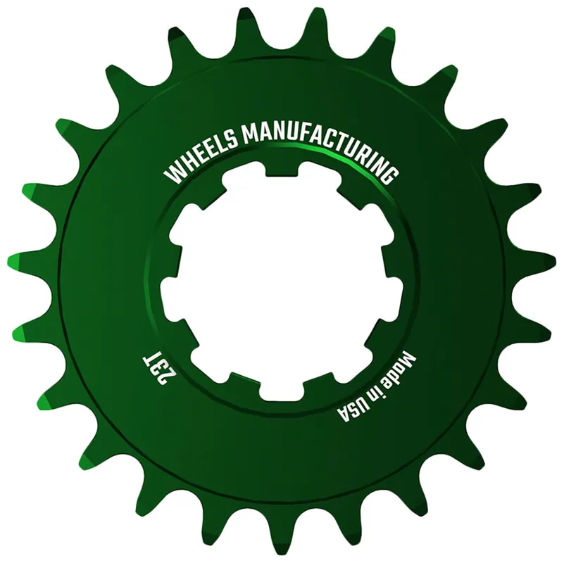 Direct From Manufacturer Wheels Manufacturing SOLO-SPEED Cog - 23t Fits SOLO-SPLINE and SOLO-XD kits Green  | Bikeparts.Com