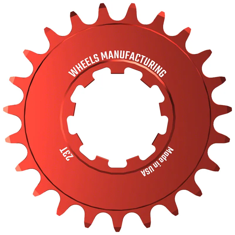 Wheels Manufacturing SOLO-SPEED Cog - 23t Fits SOLO-SPLINE and SOLO-XD kits Red  | Bikeparts.Com Best Seller