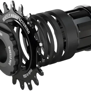 Wheels Manufacturing SOLO-SPLINE Micro Spline Single Speed Conversion Kit - 18t For Shimano Micro Spline Hub Bodies Black  | Bikeparts.Com Grab Now