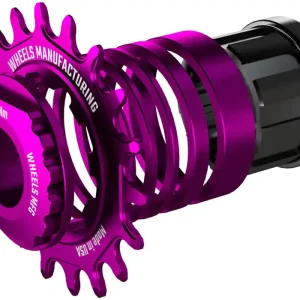 Flash Sale Wheels Manufacturing SOLO-SPLINE Micro Spline Single Speed Conversion Kit - 18t For Shimano Micro Spline Hub Bodies Purple  | Bikeparts.Com