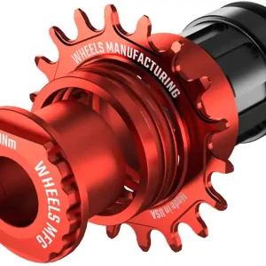 Best Choice Wheels Manufacturing SOLO-XD XD/XDR Single Speed Conversion Kit - 18t For SRAM XD/XDR Freehub Red  | Bikeparts.Com
