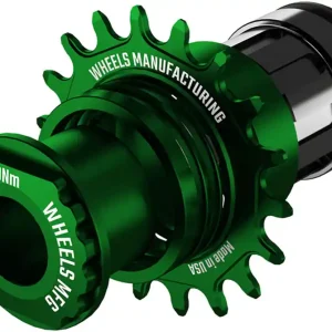 Wheels Manufacturing SOLO-XD XD/XDR Single Speed Conversion Kit - 18t For SRAM XD/XDR Freeubs Green  | Bikeparts.Com Shop Now