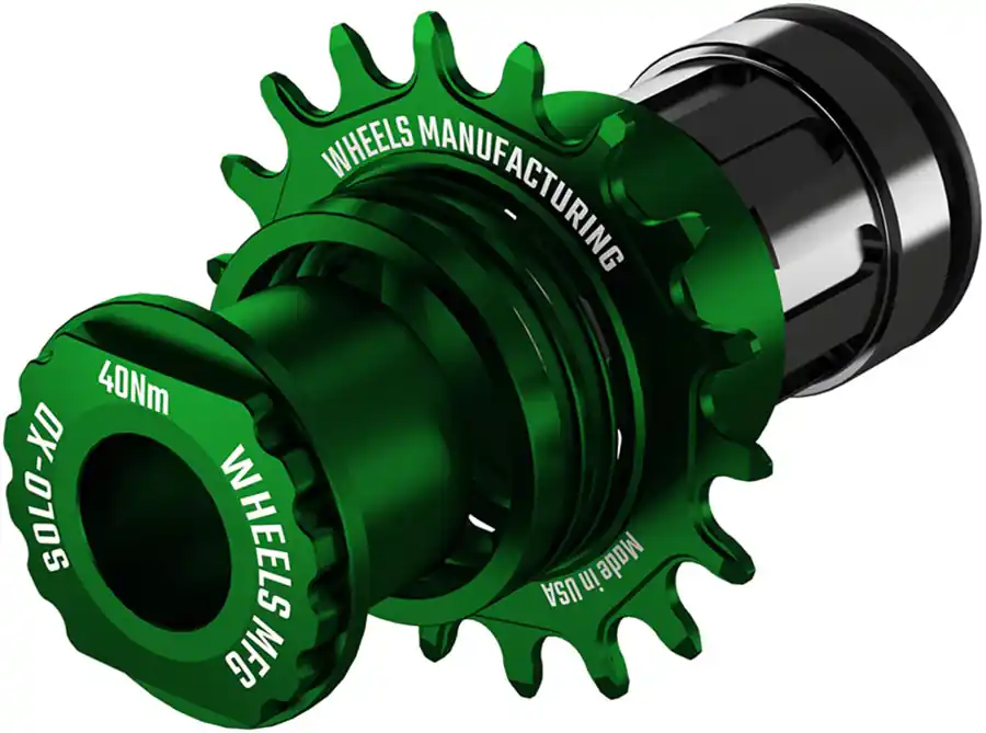 Wheels Manufacturing SOLO-XD XD/XDR Single Speed Conversion Kit - 18t For SRAM XD/XDR Freeubs Green | Bikeparts.Com Shop Now