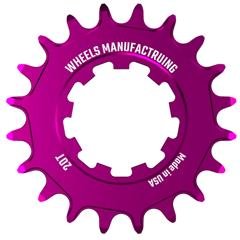 Certified Wheels Mfg SOLO Singlespeed Cog 20t Purple  | Bikeparts.Com