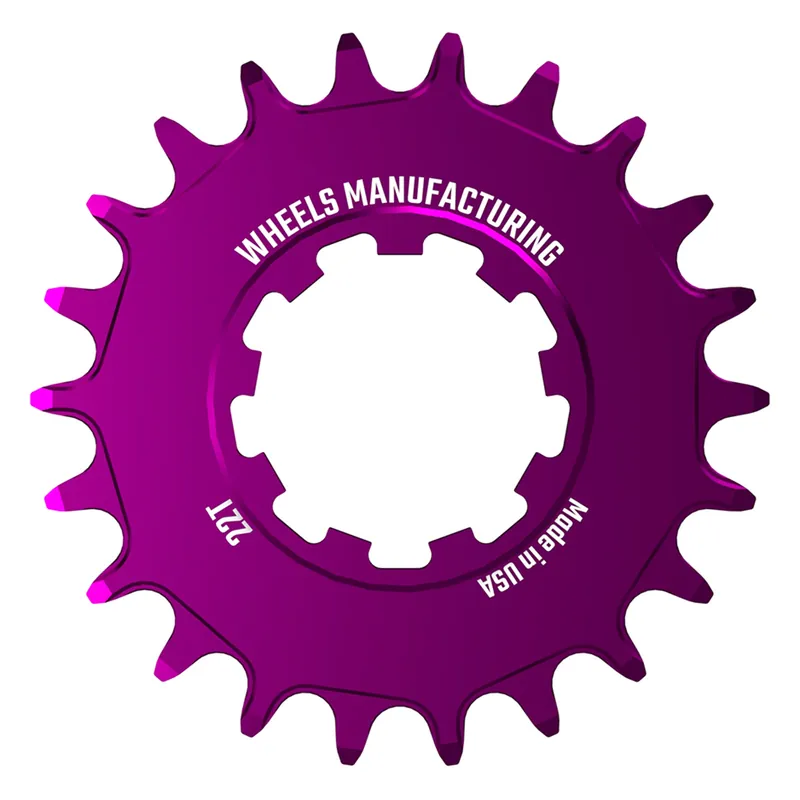 Cheap Wheels Mfg SOLO Singlespeed Cog 22t Purple  | Bikeparts.Com