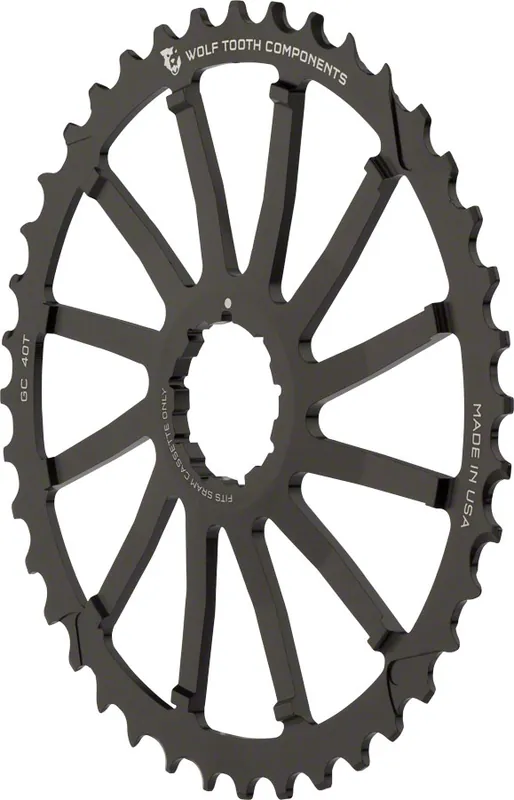 Wholesale Wolf Tooth Components 40T GC cog for SRAM 11-36 10-speed Cassettes Black | Bikeparts.Com