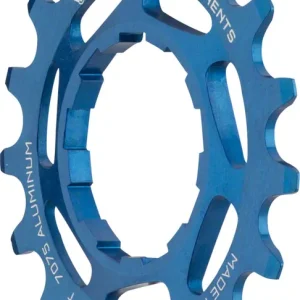 Deal Wolf Tooth Single Speed Aluminum Cog - 17t Compatible with 3/32" Chains Blue  | Bikeparts.Com
