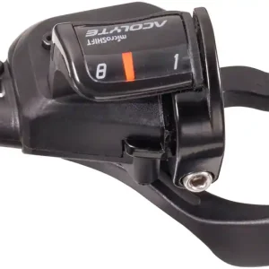 microSHIFT Acolyte Xpress Right Trigger Shifter - 1x8 Speed Black Money Back Guarantee