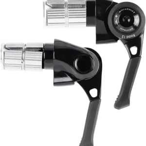 Viral microSHIFT BS-A12 Bar End Road Shifter Set - 2x 12-Speed Shimano 12-Speed Road Compatible Black  | Bikeparts.Com