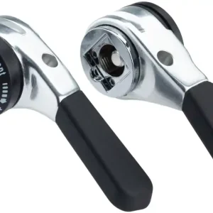Direct From Factory microSHIFT Down Tube Shifter Set 9-Speed Double/Triple Shimano Compatible Silver  | Bikeparts.Com