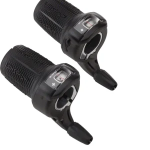 microSHIFT DS85 Twist Shifter Set 8-Speed Triple Optical Gear Indicator Shimano Compatible | Bikeparts.Com New Release