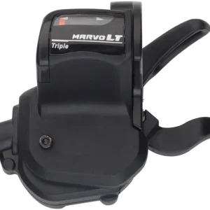 Order Now microSHIFT MarvoLT Left Trigger Shifter Triple Steel Lever Optical Gear Indicator Shimano Compatible