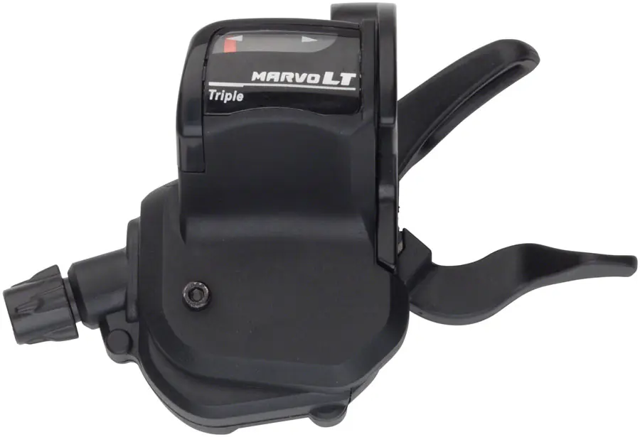 Order Now microSHIFT MarvoLT Left Trigger Shifter Triple Steel Lever Optical Gear Indicator Shimano Compatible