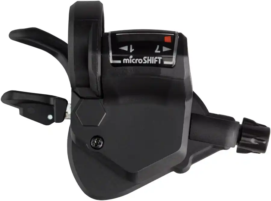 microSHIFT Mezzo Right Thumb-Tap Shifter 7-Speed Optical Gear Indicator Shimano Compatible | Bikeparts.Com Free Shipping