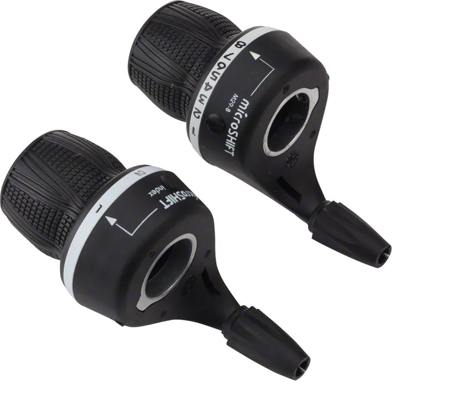 Instant Buy microSHIFT MS29-8 Twist Shifter Set 8-Speed Triple Shimano Compatible | Bikeparts.Com