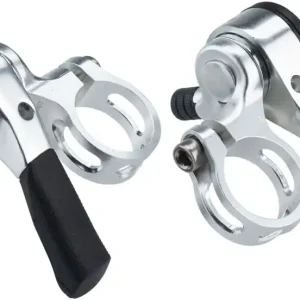 Discount microSHIFT Thumb Shifter Set 8-Speed Double/Triple Shimano Compatible Black  | Bikeparts.Com