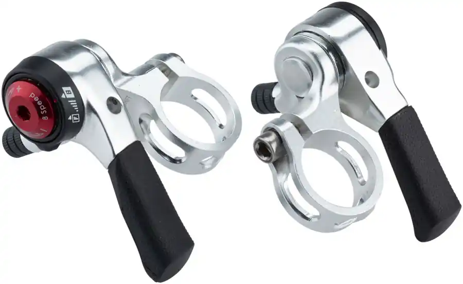 Discount microSHIFT Thumb Shifter Set 8-Speed Double/Triple Shimano Compatible Black | Bikeparts.Com