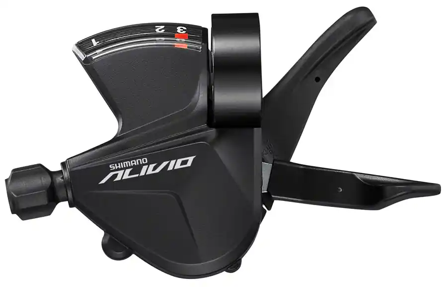 Brand New Shimano Alivio SL-M3100-L Shifter - Left 3-Speed RapidFire Plus Optical Gear Display | Bikeparts.Com