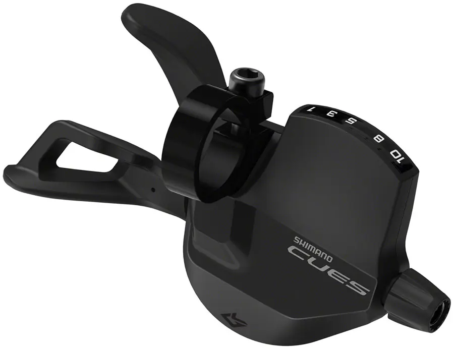 Shimano CUES SL-U6000-10R Shifter - Right 10-Speed Rapidfire Plus Optical Gear Display Black | Bikeparts.Com Deal