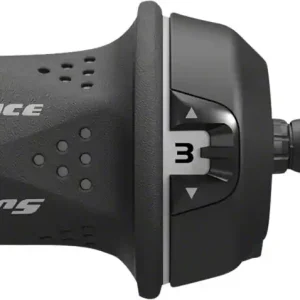 SunRace M21 Twist Shift Front 3-Speed: Gray  | Bikeparts.Com New Release