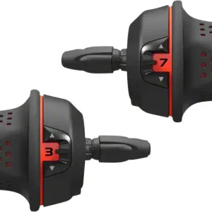 SunRace M21 Twist Shift Set 7-Speed Rear 3-Speed Front: Red  | Bikeparts.Com Save Now