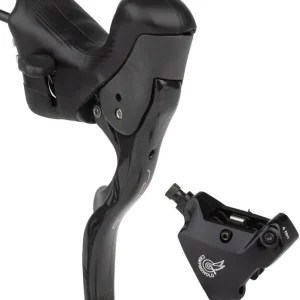 Direct From Manufacturer Campagnolo Record Ergopower Hydraulic Brake/Shift Lever and Disc Caliper - Left/Front 12-Speed 160mm Flat Mount Caliper Black