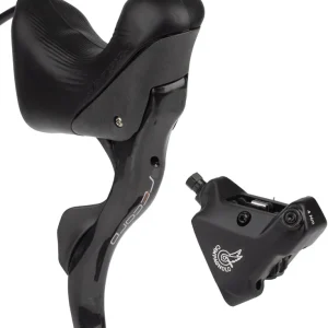 Campagnolo Record Ergopower Hydraulic Brake/Shift Lever and Disc Caliper - Right/Rear 12-Speed 140mm Flat Mount Caliper Black  | Bikeparts.Com While Supplies Last