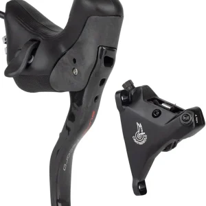 Campagnolo Super Record Ergopower EPS Hydraulic Brake/Shift Lever and Disc Caliper - Left/Front 12-Speed 160mm Flat Mount Caliper Black  | Bikeparts.Com Best Seller