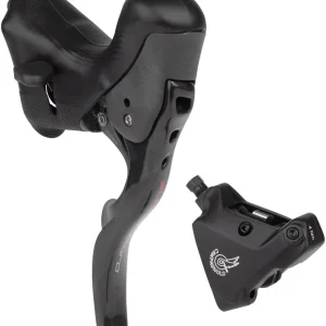 Latest Campagnolo Super Record Ergopower Hydraulic Brake/Shift Lever and Disc Caliper - Left/Front 12-Speed 140mm Flat Mount Caliper Black