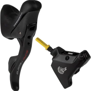 Campagnolo Super Record Ergopower Hydraulic Brake/Shift Lever and Disc Caliper - Right/Rear 12-Speed 160mm Flat Mount Caliper Black  | Bikeparts.Com Direct From Manufacturer