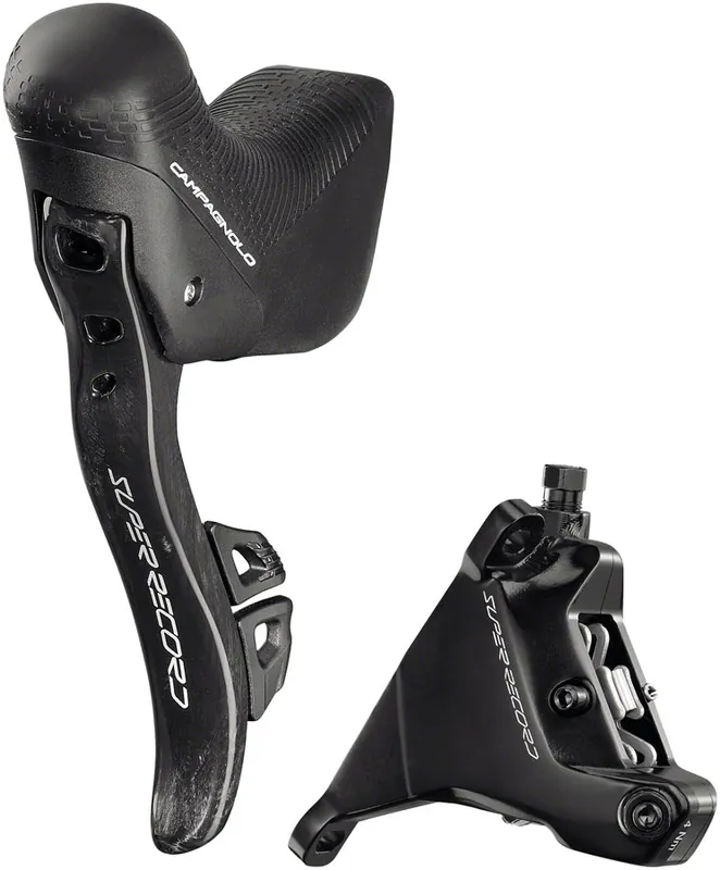 Final Sale Campagnolo Super Record Ergopower Wireless Control Lever and Brake Caliper - Left/Front 12-Speed 160mm Hydraulic Disc Brake Caliper | Bikeparts.Com