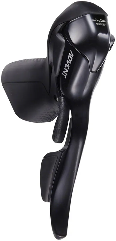 Secure Checkout microSHIFT ADVENT Right Drop Bar Shifter Lever - 9 Speed Black ADVENT Compatible Only