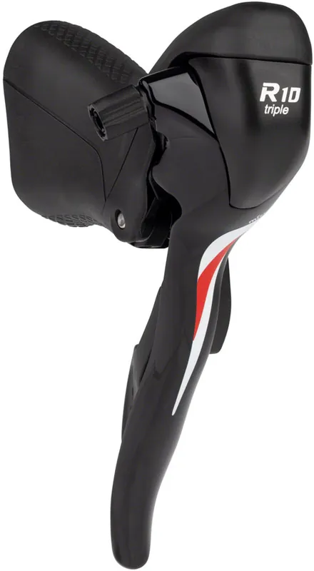 Special Discount microSHIFT R10 Left Drop Bar Shift Lever - Triple Shimano Compatible Black