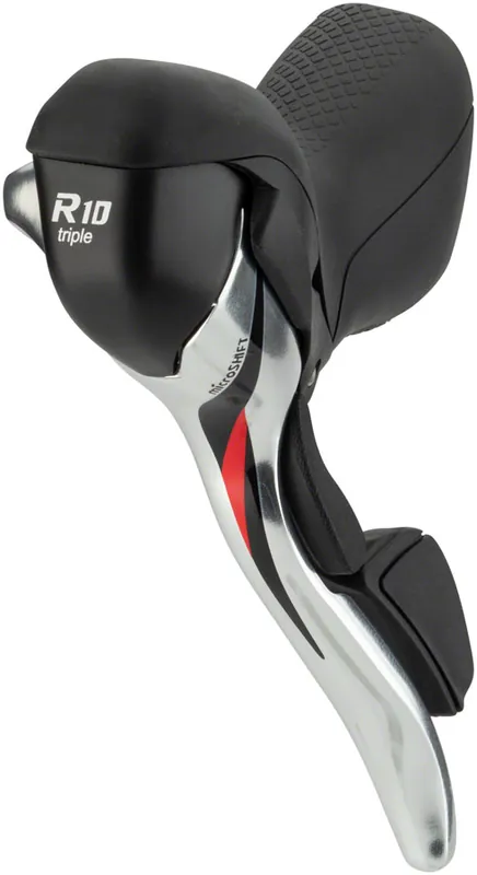 Buy Today microSHIFT R10 Left Drop Bar Shift Lever Triple Shimano Compatible Silver