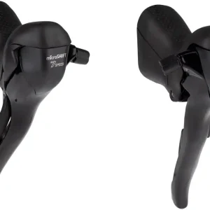 microSHIFT R7 Drop Bar Shift Lever Set - 3 x 7-Speed Standard Reach Shimano Compatible Black Warranty Included