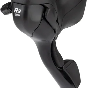 Direct From Factory microSHIFT R9 Left Drop Bar Shift Lever - Triple Shimano Compatible Black  | Bikeparts.Com