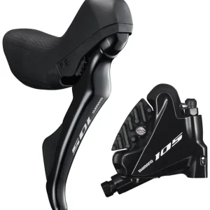 Shimano 105 ST-R7020 Right Standard Reach 11-Speed Hydraulic Brake/Shift Lever with BR-R7070 Rear Flat Mount Caliper  | Bikeparts.Com Weekend Sale