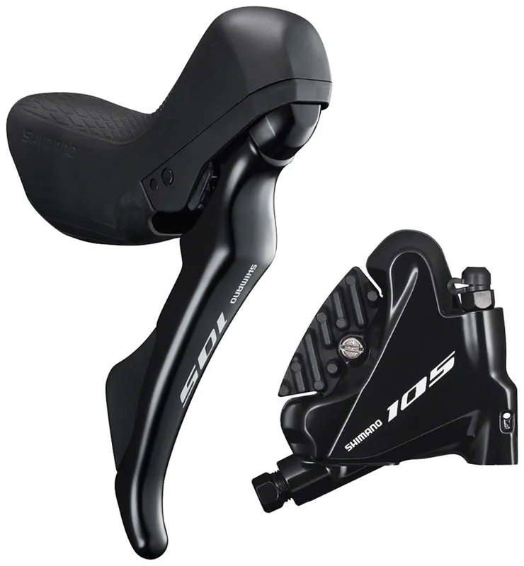 Shimano 105 ST-R7020 Right Standard Reach 11-Speed Hydraulic Brake/Shift Lever with BR-R7070 Rear Flat Mount Caliper | Bikeparts.Com Weekend Sale