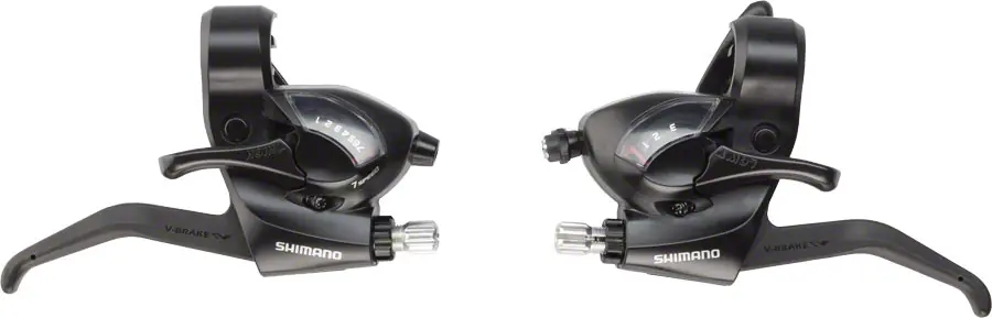Limited Offer Shimano ST-EF41 3x7-Speed Brake/Shift Lever Set Black  | Bikeparts.Com