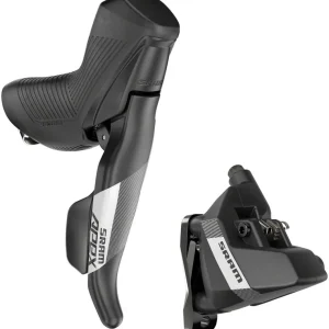 SRAM Apex Shift/Brake Lever and Hydraulic Disc Brake Caliper - Right/Rear 12-Speed DoubleTap Flat Mount 20mm Offset Black D1  | Bikeparts.Com Shop Now