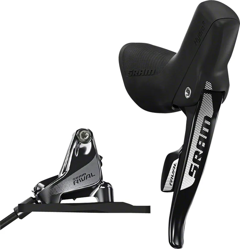 SRAM Rival 22 Flat Mount Hydraulic Disc Brake with Rear Shifter and 1800mm Hose Rotor Sold Separately | Bikeparts.Com Save Now