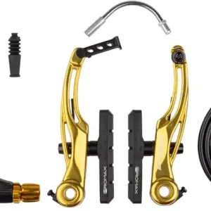 Promax P-1/Click V-Point Linear Pull Brake Kit - 108mm Gold Next Day Delivery